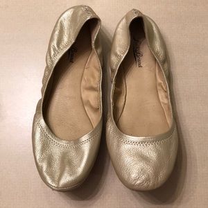 Gold Ballet Flats